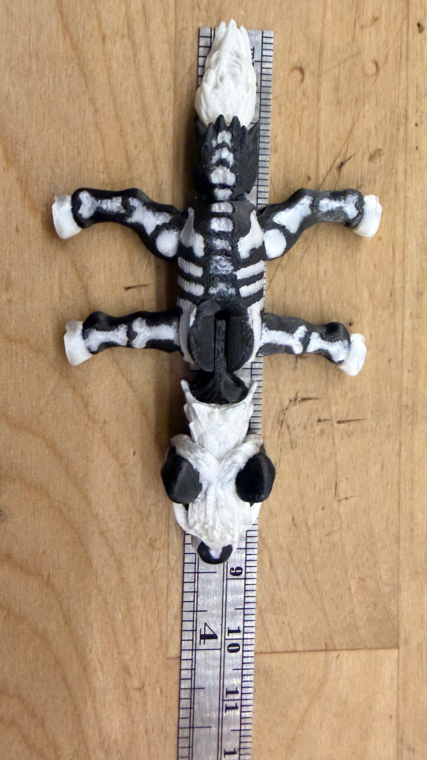 Hatchling, Halloween Skeleton Horse (3"with neck up)