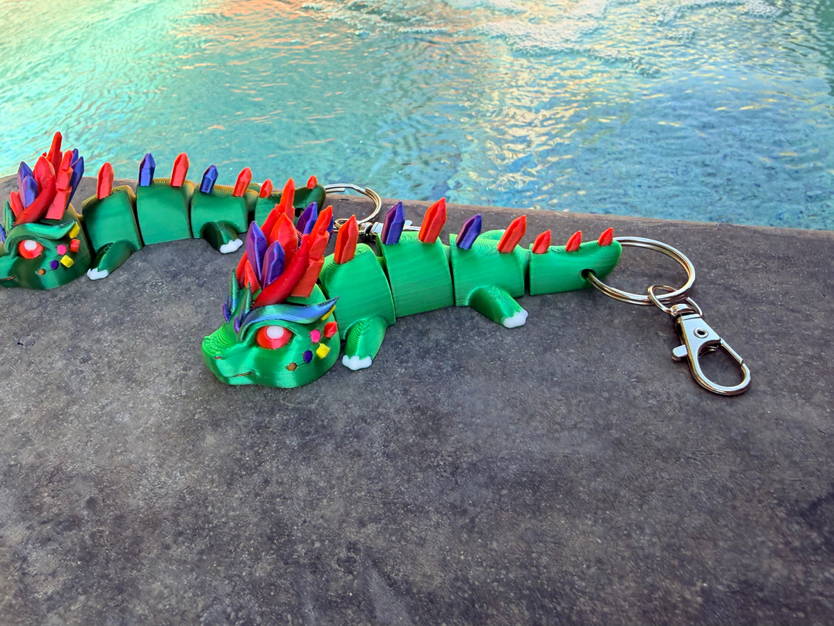 Mini Dragon Keychain- 10 Color