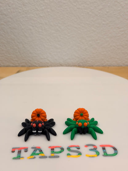 Tiny Spider - Pumpkin - Green