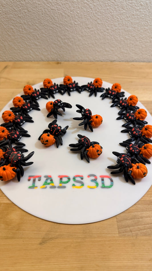 Tiny Spider - Pumpkin (Black)