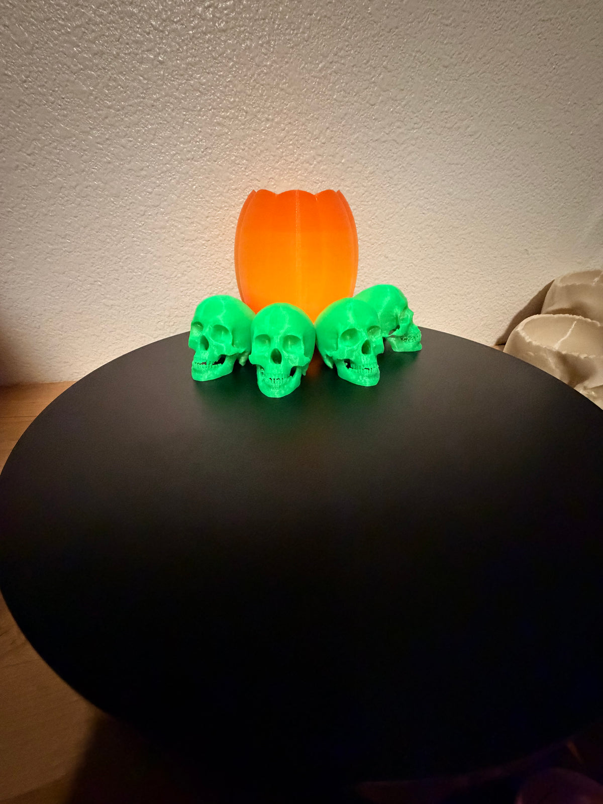 Glowing Skulls, 2.5" Glow-in-the-Dark Halloween Decor  NEW RELEASE!