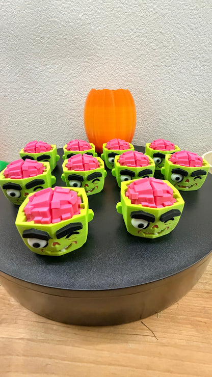 Zombie Brain Clicker | 3D Printed Halloween Fidget NEW RELEASE!