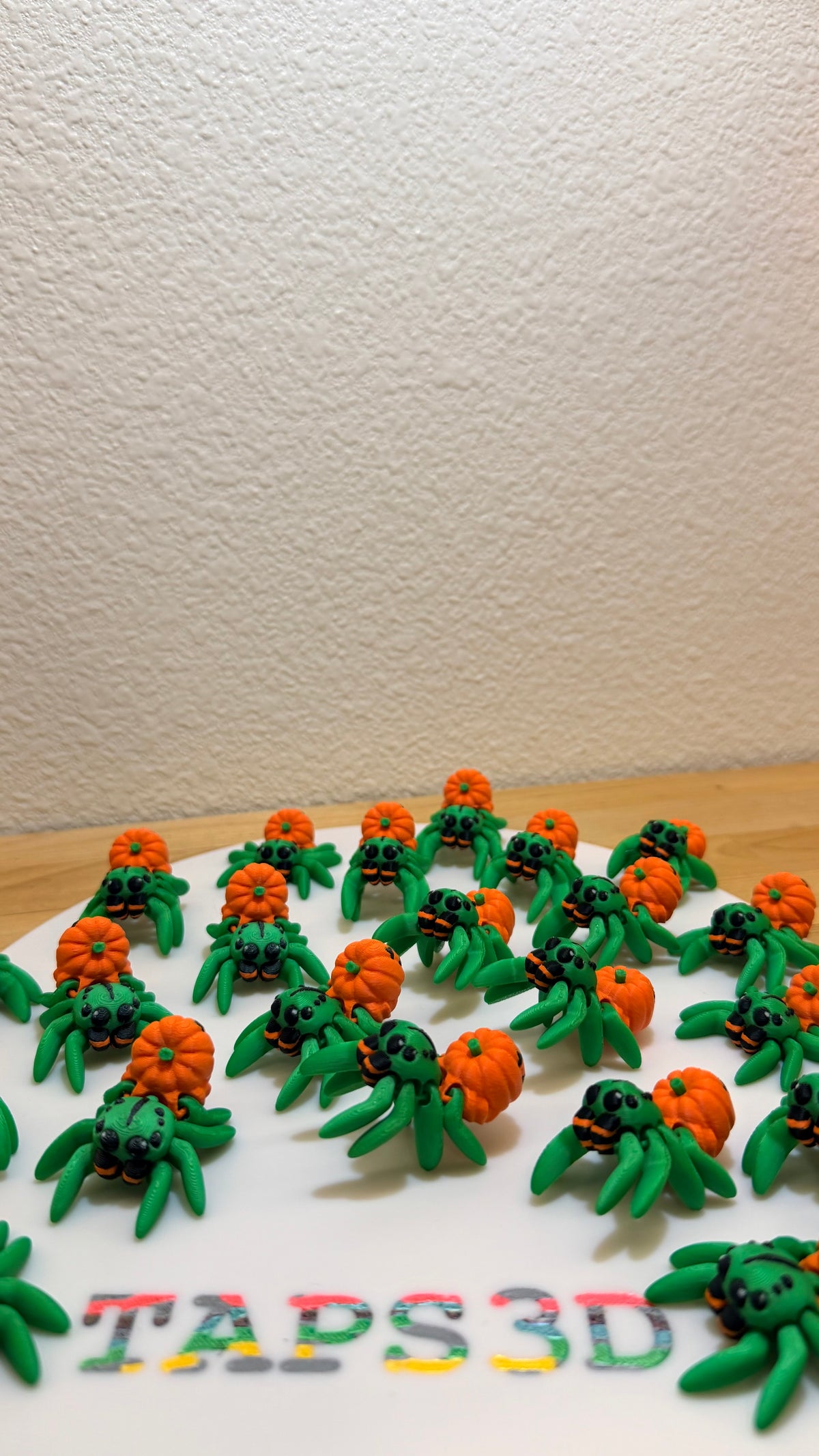 Tiny Spider - Pumpkin - Green