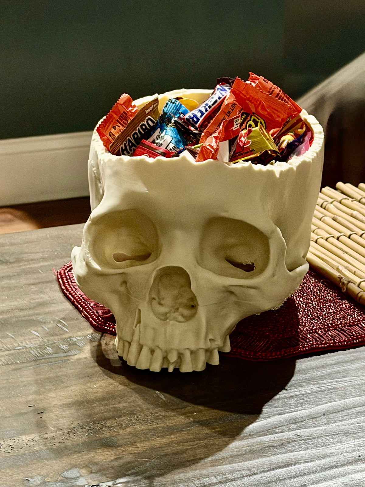 Dead Inside - Natural Bone Skull Bowl, Gothic Decor  NEW RELEASE!