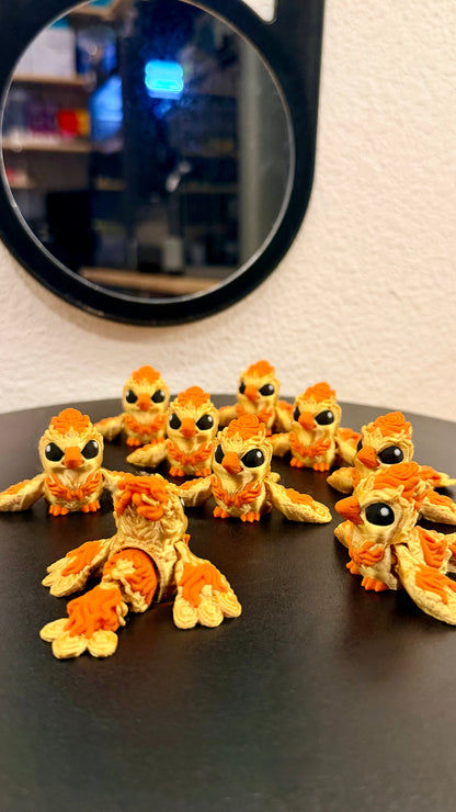 Hatchling, Phoenix (2.25" Long x 2.5" Wingspan) - Mythical Pack 3 Exclusive NEW RELEASE!
