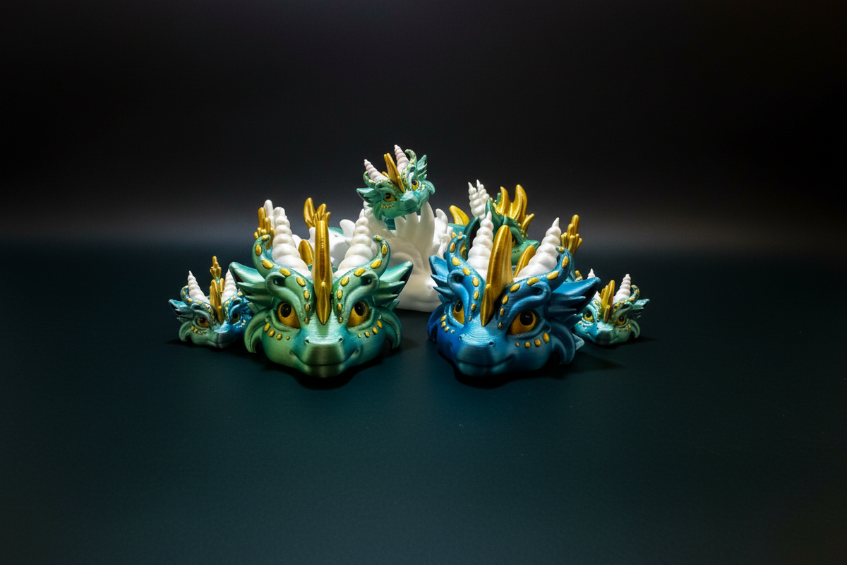Dragons with Dark Background