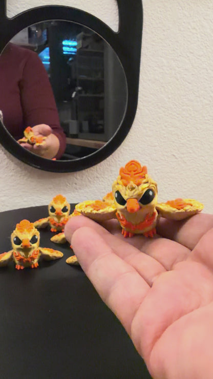 Hatchling, Phoenix (2.25" Long x 2.5" Wingspan) - Mythical Pack 3 Exclusive NEW RELEASE!